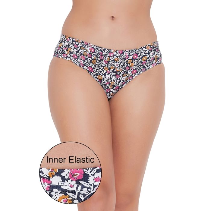 Clovia Mid Waist Floral Print Hipster Panty with Inner Elastic in Multicolour - Cotton - PN3227L19
Clovia Mid Waist Floral Print Hipster Panty with Inner Elastic in Multicolour - Cotton - PN3227L19