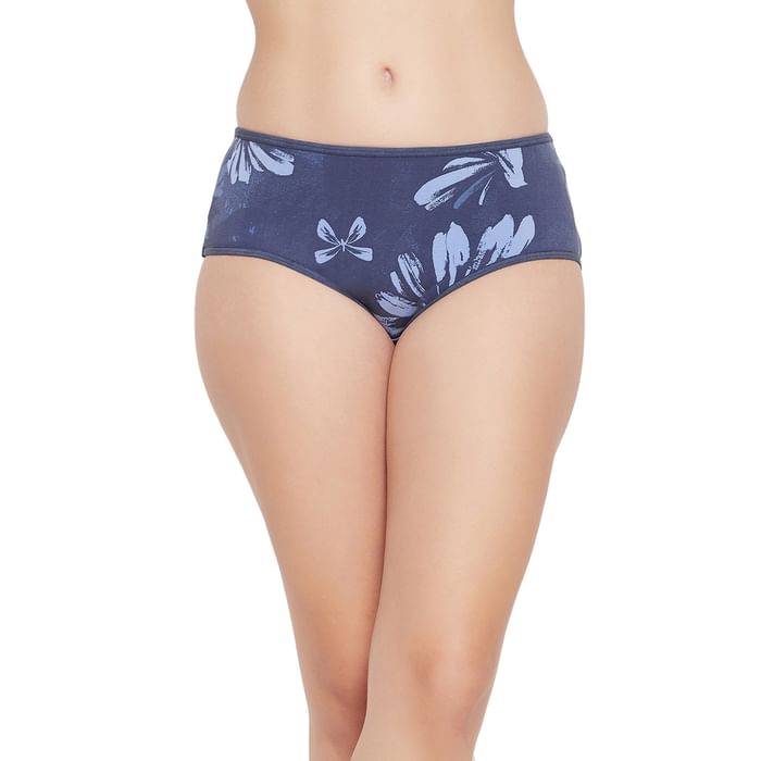 Clovia Mid Waist Floral Print Hipster Panty in Navy - Cotton - PN3411C12, Lavender
Clovia Mid Waist Floral Print Hipster Panty in Navy - Cotton - PN3411C12, Lavender