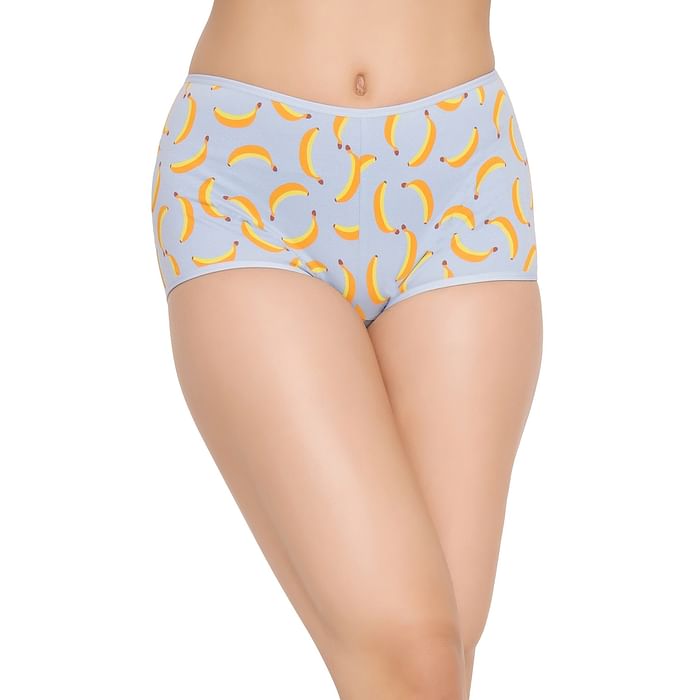 Clovia Mid Waist Fruit Print Boyshorts in Powder Blue - Cotton - PN3517P03, Light blue
Clovia Mid Waist Fruit Print Boyshorts in Powder Blue - Cotton - PN3517P03, Light blue