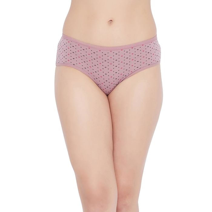 Clovia Mid Waist Geometric Print Hipster Panty in Rouge Pink - Cotton - PN3464T22, Light pink
Clovia Mid Waist Geometric Print Hipster Panty in Rouge Pink - Cotton - PN3464T22, Light pink