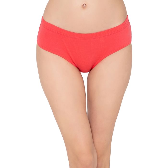 Clovia Mid Waist Hipster Panty in Coral Pink with Inner Elastic - 100% Cotton - PN2508B22, Light pink
Clovia Mid Waist Hipster Panty in Coral Pink with Inner Elastic - 100% Cotton - PN2508B22, Light pink