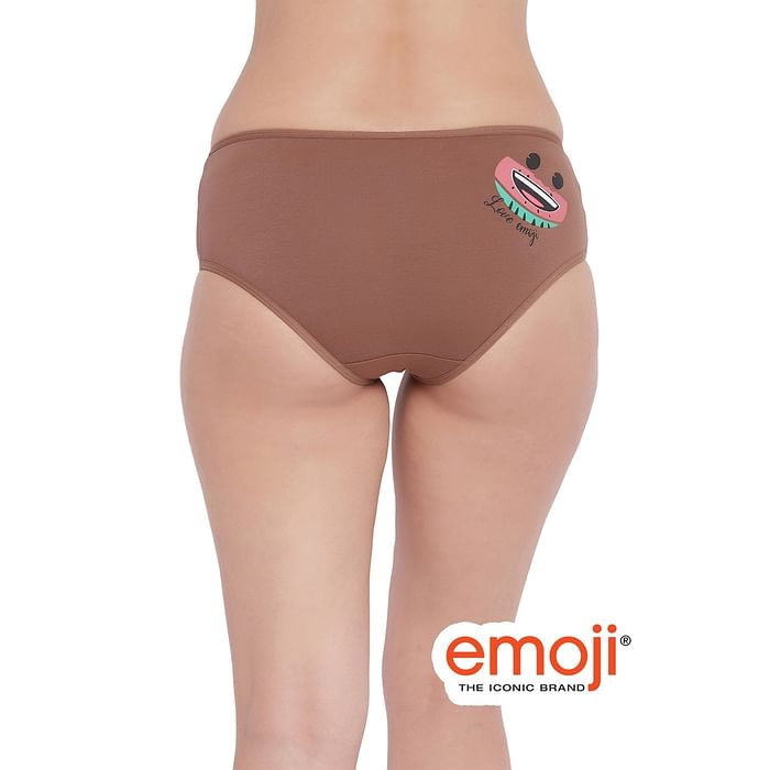 Clovia Mid Waist Hipster Panty with Butterfly Print on the Back in Brown - Cotton - PN3350P06
Clovia Mid Waist Hipster Panty with Butterfly Print on the Back in Brown - Cotton - PN3350P06
