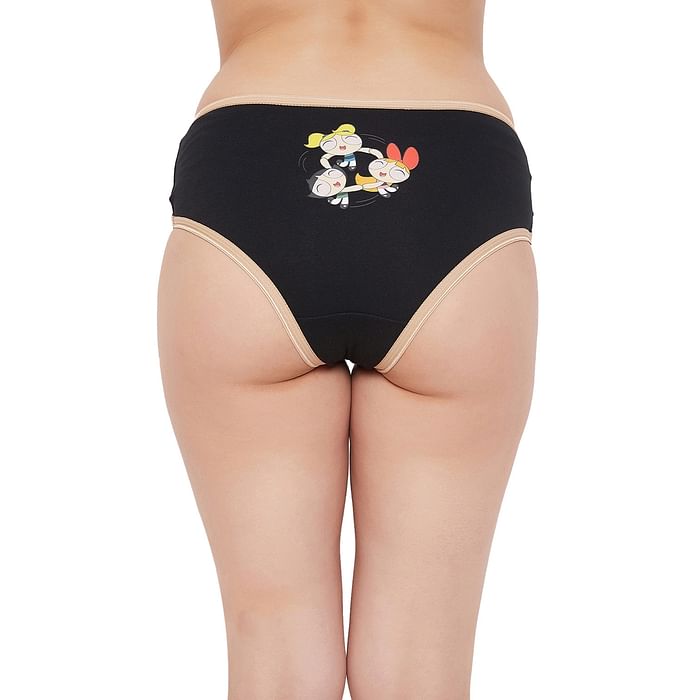 Clovia Mid Waist Hipster Panty with Powerpuff Print Back in Black - Cotton - PN3310M13
Clovia Mid Waist Hipster Panty with Powerpuff Print Back in Black - Cotton - PN3310M13