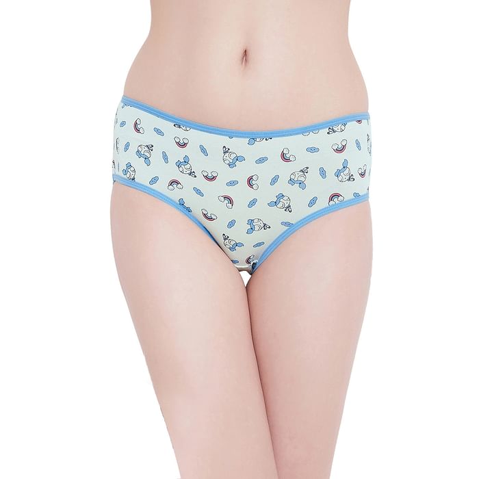 Clovia Mid Waist Powerpuff Print Hipster Panty in Blue- Cotton - PN3373P03, Light blue
Clovia Mid Waist Powerpuff Print Hipster Panty in Blue- Cotton - PN3373P03, Light blue