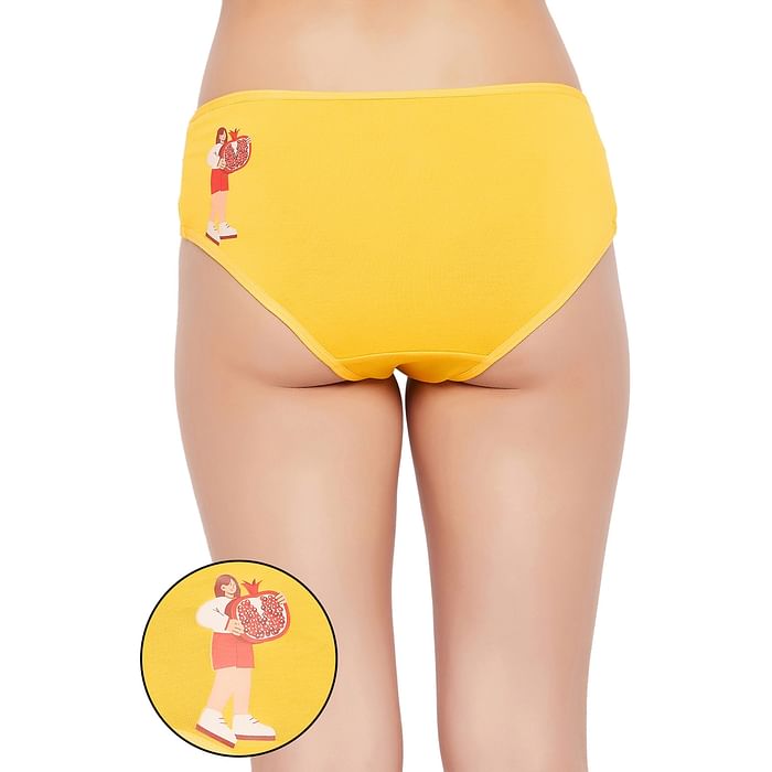 Clovia Mid Waist Fruit Print Hipster Panty in Yellow - Cotton - PN3297D02, Light yellow
Clovia Mid Waist Fruit Print Hipster Panty in Yellow - Cotton - PN3297D02, Light yellow
