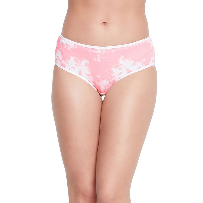 Clovia Mid Waist Tie-Dye Hipster Panty in Salmon Pink - Cotton - PN3229U22, Light pink
Clovia Mid Waist Tie-Dye Hipster Panty in Salmon Pink - Cotton - PN3229U22, Light pink