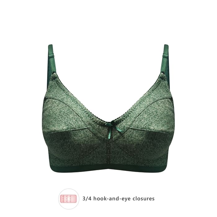 Clovia Non-Padded Non-Wired Full Coverage Bra in Green - Cotton Rich - BR0185G17, Dark green
Clovia Non-Padded Non-Wired Full Coverage Bra in Green - Cotton Rich - BR0185G17, Dark green