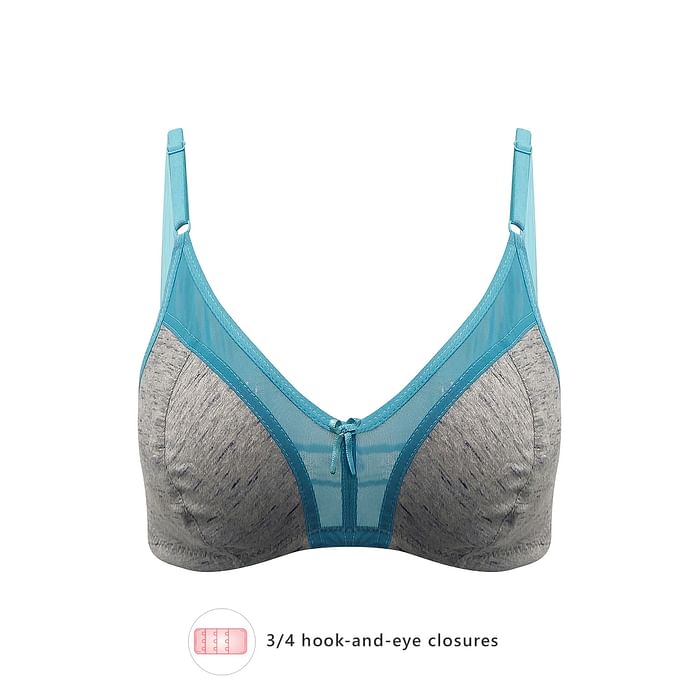Clovia Non-Padded Non-Wired Full Coverage Bra in Light Grey - Cotton & Powernet - BR1652P01
Clovia Non-Padded Non-Wired Full Coverage Bra in Light Grey - Cotton & Powernet - BR1652P01