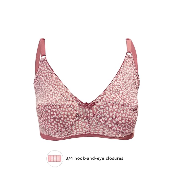 Clovia Non-Padded Non-Wired Floral Print Full Figure Bra - Cotton Rich - BR0185T22, Light pink
Clovia Non-Padded Non-Wired Floral Print Full Figure Bra - Cotton Rich - BR0185T22, Light pink
