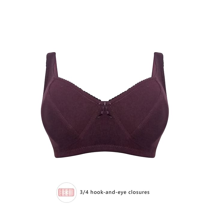 Clovia Non-Padded Non-Wired Full Cup Bra in Wine Colour- Cotton - BR2038P12, Lavender
Clovia Non-Padded Non-Wired Full Cup Bra in Wine Colour- Cotton - BR2038P12, Lavender