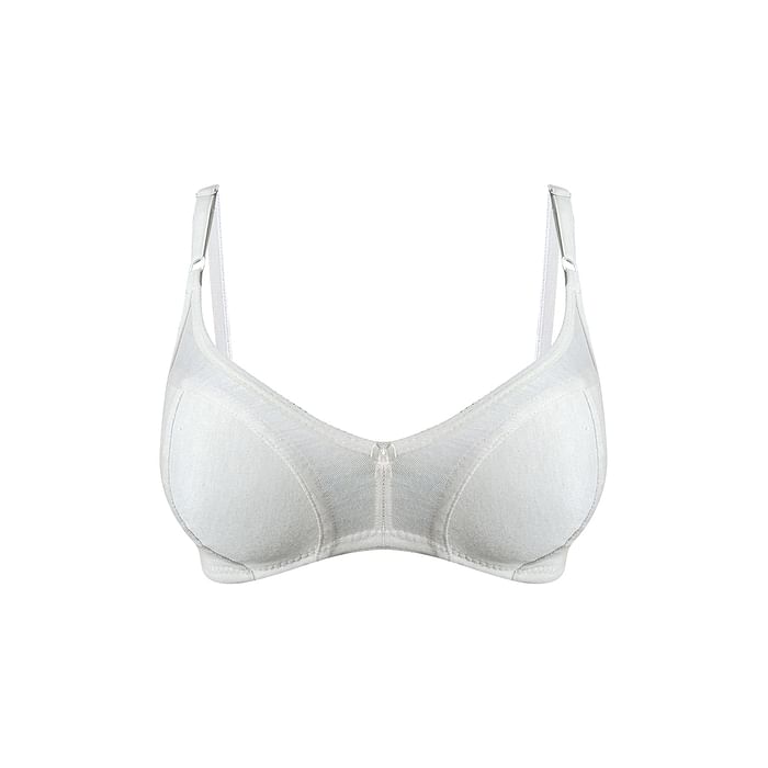 Clovia Non-Padded Non-Wired Full Cup Bra in White - Cotton - BR0925S01, Light grey
Clovia Non-Padded Non-Wired Full Cup Bra in White - Cotton - BR0925S01, Light grey