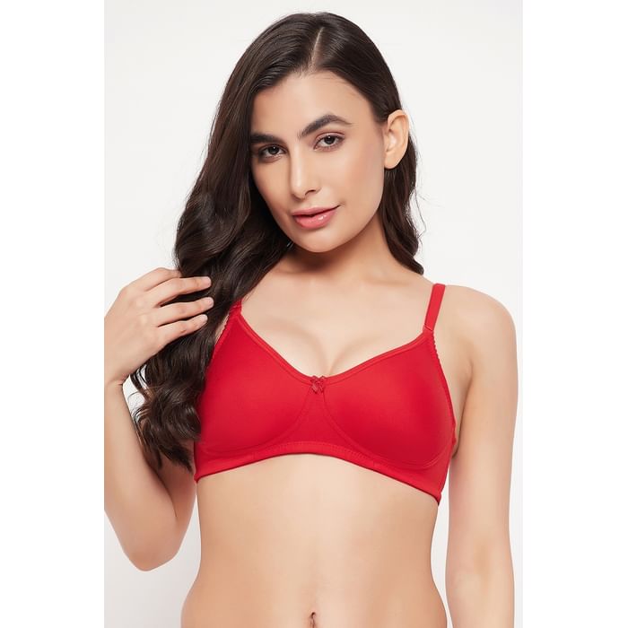 Clovia Non-Padded Non-Wired Full Cup Multiway T-shirt Bra in Red - Cotton - BR3002P04
Clovia Non-Padded Non-Wired Full Cup Multiway T-shirt Bra in Red - Cotton - BR3002P04