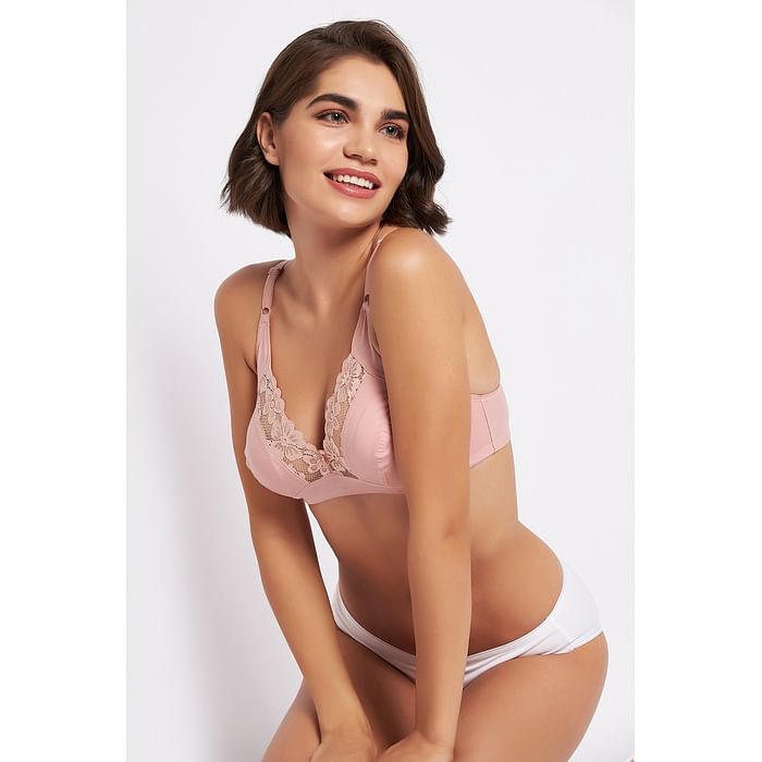 Clovia Non-Padded Non-Wired Full Cup Plunge Bra in Peach Colour - Lace - BR2027A34, Teal
Clovia Non-Padded Non-Wired Full Cup Plunge Bra in Peach Colour - Lace - BR2027A34, Teal