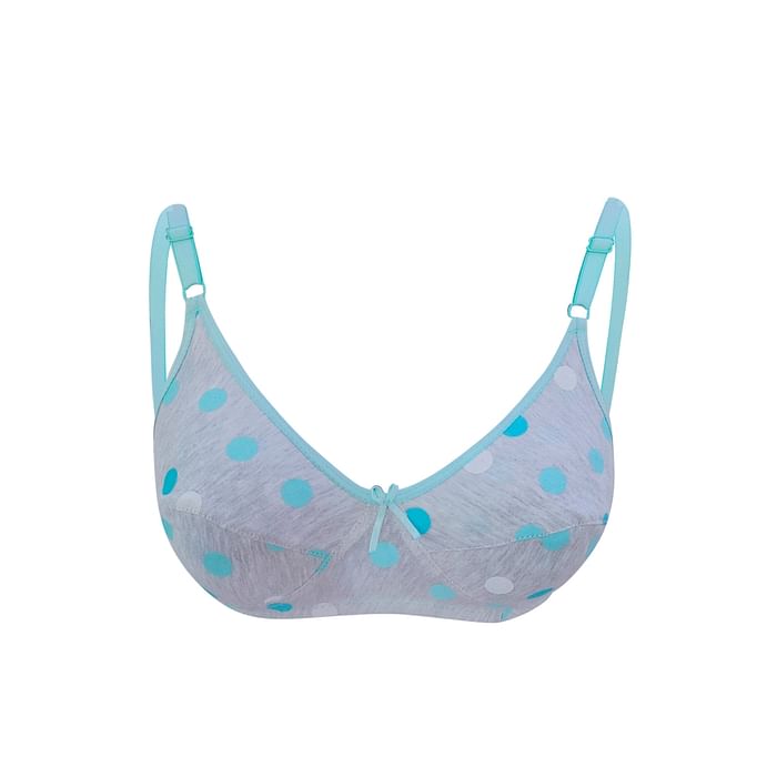 Clovia Non-Padded Non-Wired Full Cup Polka Print Bra in Grey - Cotton - BR0227O01, Light grey
Clovia Non-Padded Non-Wired Full Cup Polka Print Bra in Grey - Cotton - BR0227O01, Light grey