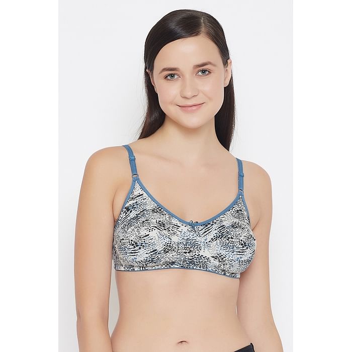 Clovia Non-Padded Non-Wired Full Cup Printed Bra in Grey - Cotton - BR0227U05, Dark grey
Clovia Non-Padded Non-Wired Full Cup Printed Bra in Grey - Cotton - BR0227U05, Dark grey