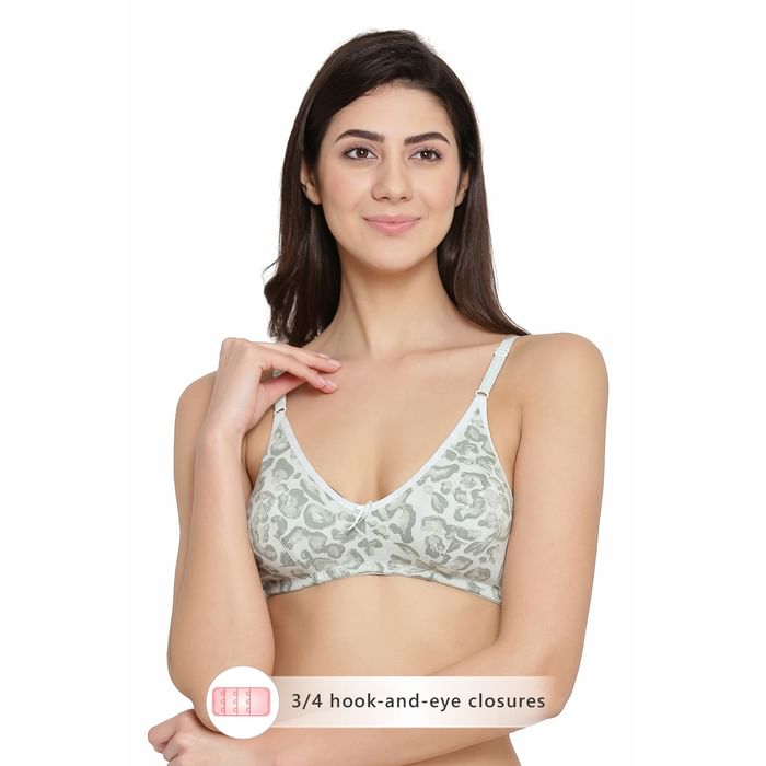 Clovia Non-Padded Non-Wired Full Cup Printed Bra in Sage Green - BR1478P11, Light green
Clovia Non-Padded Non-Wired Full Cup Printed Bra in Sage Green - BR1478P11, Light green