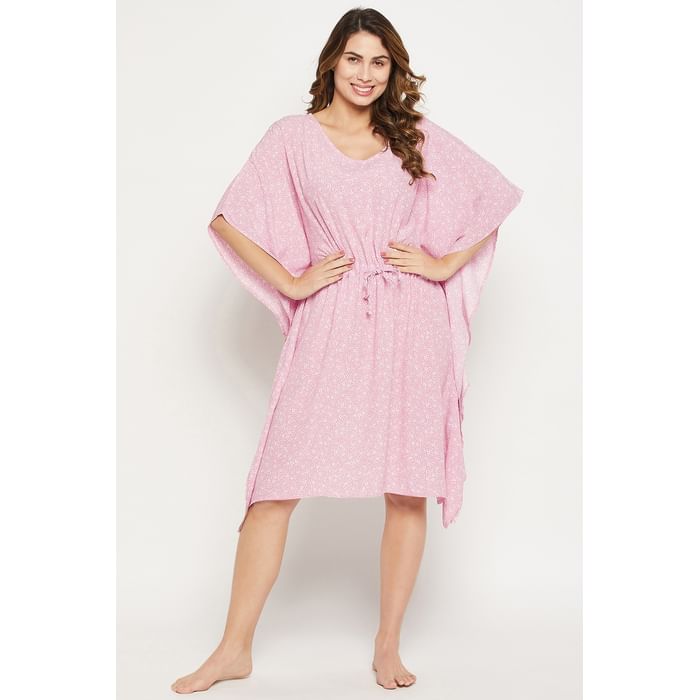 Clovia Print Me Pretty Short Kaftan in Baby Pink - Crepe - NS0836P22, Light pink
Clovia Print Me Pretty Short Kaftan in Baby Pink - Crepe - NS0836P22, Light pink