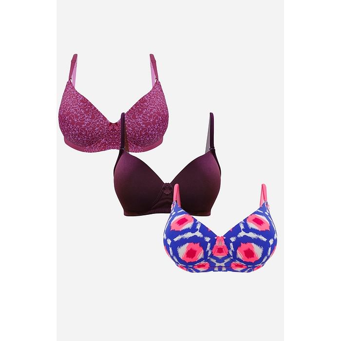 Clovia Pack of 3 Padded Non-Wired Full Cup Multiway T-shirt Bras - BRC961P19, Multicolour
Clovia Pack of 3 Padded Non-Wired Full Cup Multiway T-shirt Bras - BRC961P19, Multicolour