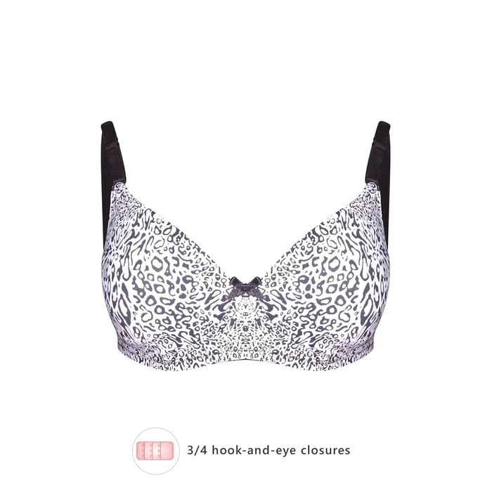 Clovia Padded Non-Wired Full Cup Animal Print T-shirt Bra in White - BR2124P13, Black
Clovia Padded Non-Wired Full Cup Animal Print T-shirt Bra in White - BR2124P13, Black