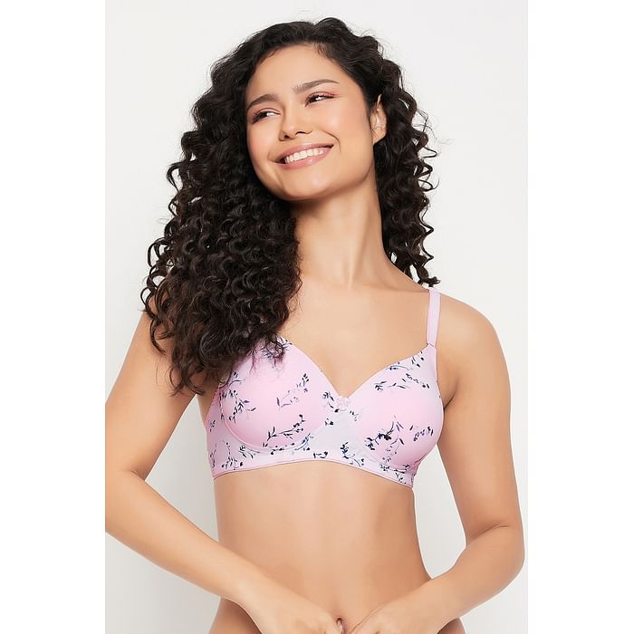 Clovia Padded Non-Wired Full Cup Floral Print Multiway T-shirt Bra in Baby Pink - BR0935C22, Light pink
Clovia Padded Non-Wired Full Cup Floral Print Multiway T-shirt Bra in Baby Pink - BR0935C22, Light pink