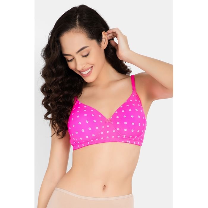 Clovia Padded Non-Wired Full Cup Floral Print Multiway T-shirt Bra in Hot Pink - BR1277S14
Clovia Padded Non-Wired Full Cup Floral Print Multiway T-shirt Bra in Hot Pink - BR1277S14