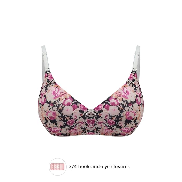 Clovia Padded Non-Wired Full Cup Floral Print Multiway T-shirt Bra in Pink - BR0738X22, Light pink
Clovia Padded Non-Wired Full Cup Floral Print Multiway T-shirt Bra in Pink - BR0738X22, Light pink