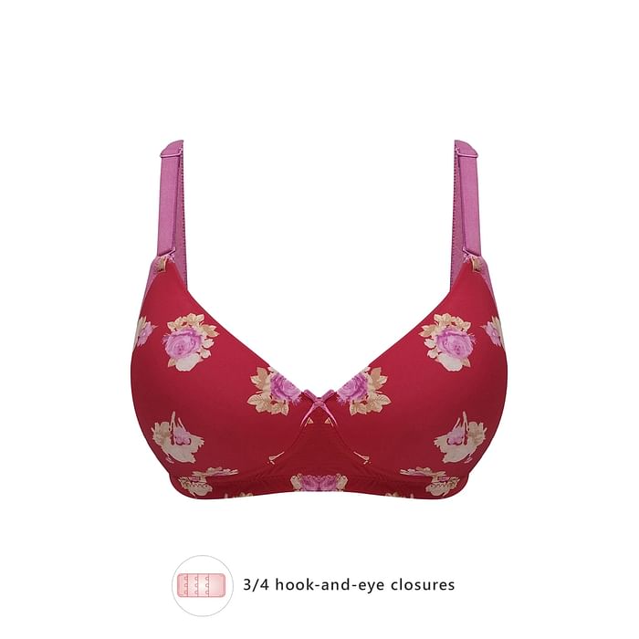 Clovia Padded Non-Wired Full Cup Floral Print Multiway T-shirt Bra in Red - BR1277Z04
Clovia Padded Non-Wired Full Cup Floral Print Multiway T-shirt Bra in Red - BR1277Z04