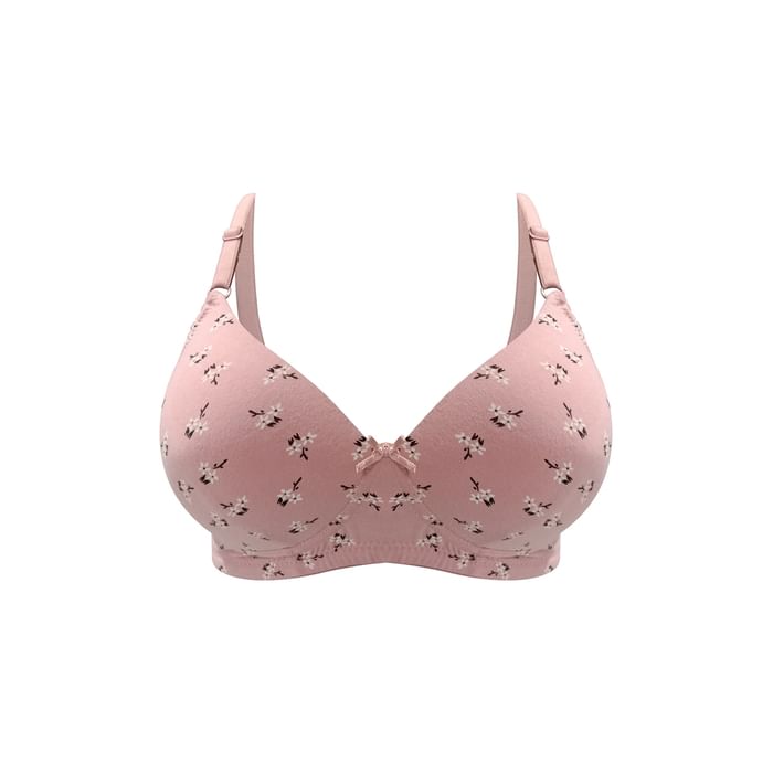 Clovia Padded Non-Wired Full Cup Floral Print T-Shirt Bra in Blush Pink - Cotton - BR2361R22, Light pink
Clovia Padded Non-Wired Full Cup Floral Print T-Shirt Bra in Blush Pink - Cotton - BR2361R22, Light pink