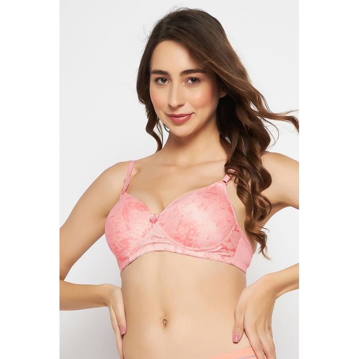 Clovia Padded Non-Wired Full Cup Printed T-shirt Bra in Soft Pink - BR1277X22, Light pink
Clovia Padded Non-Wired Full Cup Printed T-shirt Bra in Soft Pink - BR1277X22, Light pink
