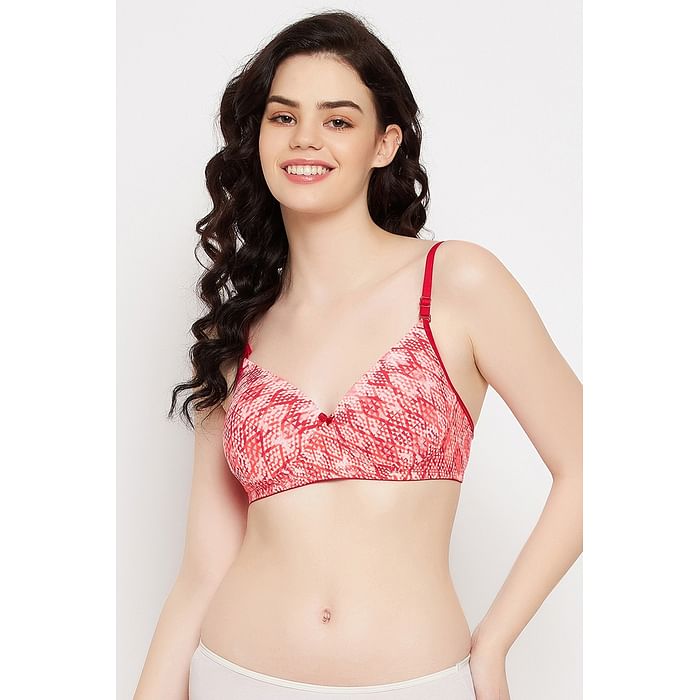 Clovia Padded Non-Wired Full Cup Geometric Print Multiway T-shirt Bra in Magenta - BR0935T16, Orange
Clovia Padded Non-Wired Full Cup Geometric Print Multiway T-shirt Bra in Magenta - BR0935T16, Orange