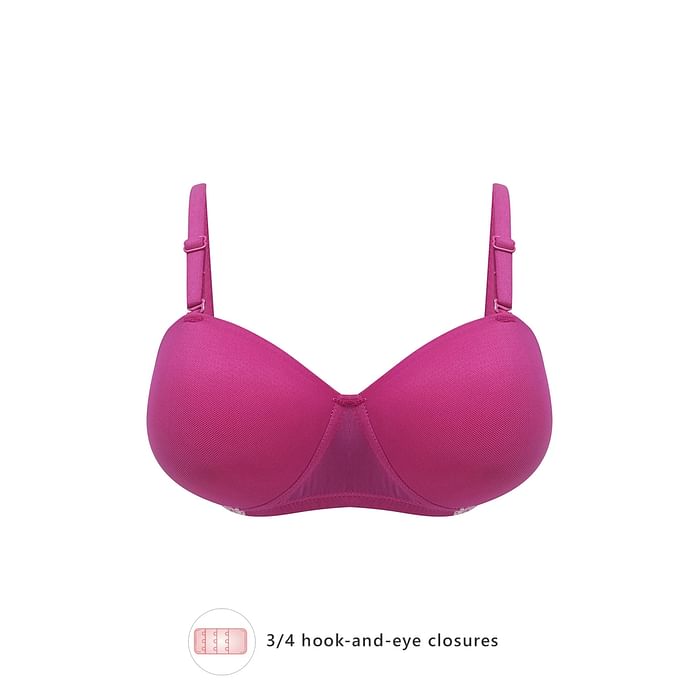 Clovia Padded Non-Wired Full Cup Strapless Balconette Bra in Magenta - BR2207A14, Pink
Clovia Padded Non-Wired Full Cup Strapless Balconette Bra in Magenta - BR2207A14, Pink