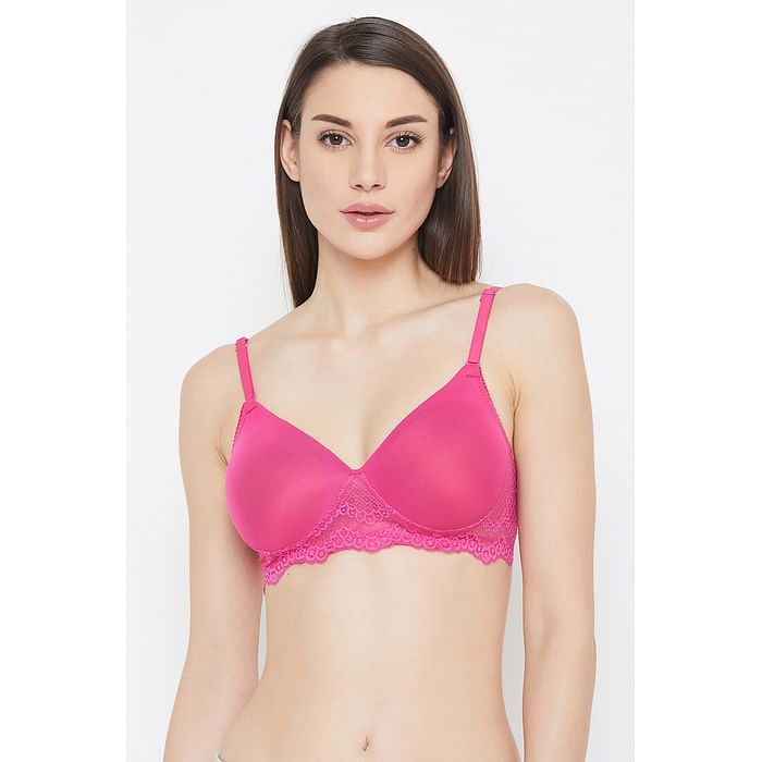 Clovia Padded Non-Wired Multiway T-Shirt Bra in Dark Pink - Lace & Powernet - BR1895P14
Clovia Padded Non-Wired Multiway T-Shirt Bra in Dark Pink - Lace & Powernet - BR1895P14