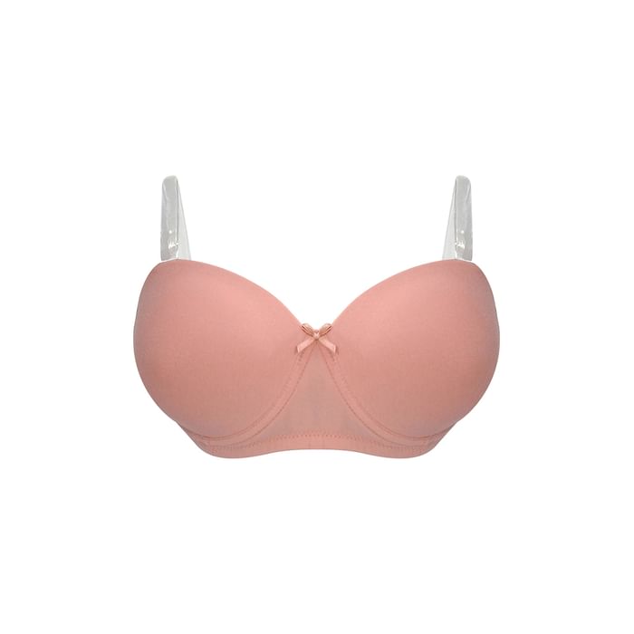 Clovia Padded Underwired Demi Cup Strapless T-shirt Bra with Transparent Straps & Band in Peach Colour - BR1925P34, Teal
Clovia Padded Underwired Demi Cup Strapless T-shirt Bra with Transparent Straps & Band in Peach Colour - BR1925P34, Teal