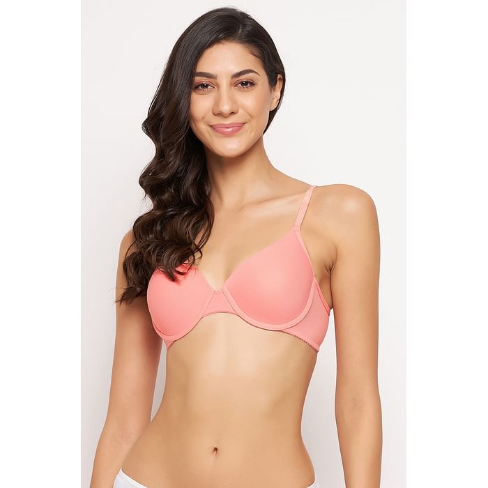 Clovia Padded Underwired Demi Cup T-shirt Bra in Peach Colour - Cotton - BR1269P34, Teal
Clovia Padded Underwired Demi Cup T-shirt Bra in Peach Colour - Cotton - BR1269P34, Teal
