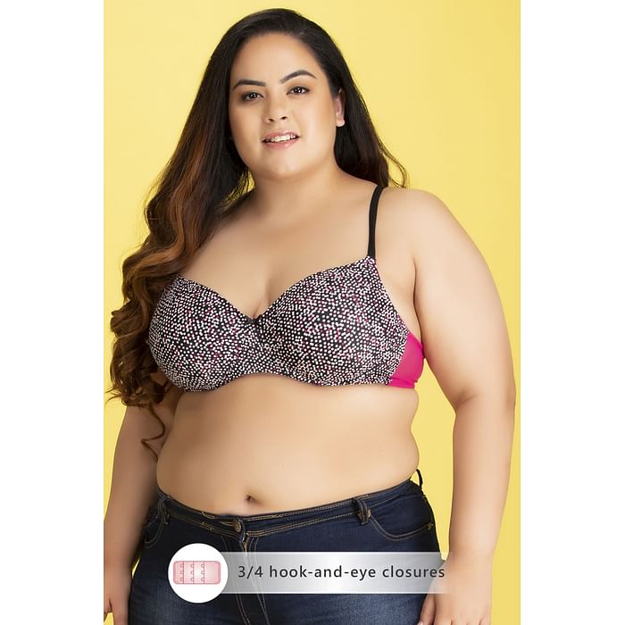 Clovia Padded Underwired Full Cup Dot Print T-shirt Bra in Navy - BR2105P22, Light pink
Clovia Padded Underwired Full Cup Dot Print T-shirt Bra in Navy - BR2105P22, Light pink