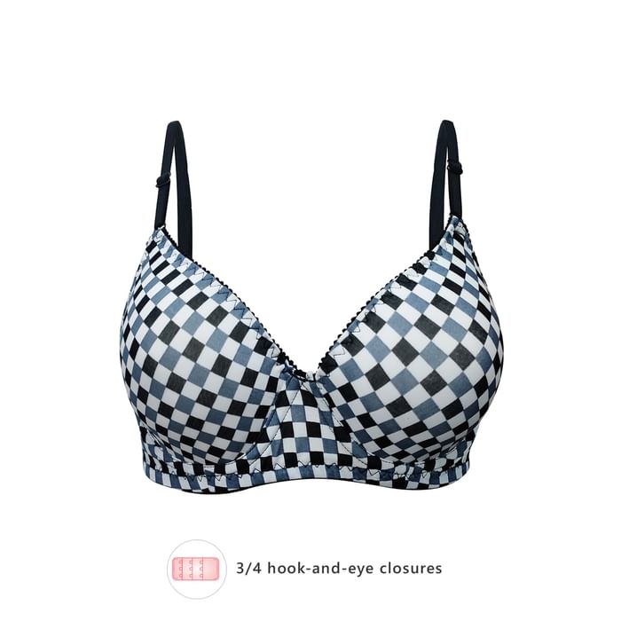Clovia Padded UnderWired Full Coverage Checkered Print T-Shirt Bra in Multi Colour - BR2006P13, Black
Clovia Padded UnderWired Full Coverage Checkered Print T-Shirt Bra in Multi Colour - BR2006P13, Black