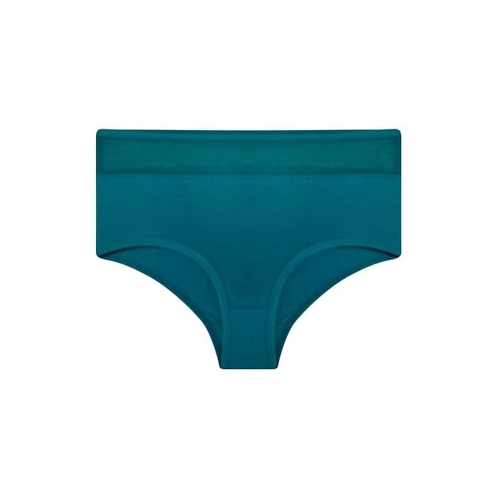 Clovia High Waist Hipster Panty with Sheer Waist in Teal Green - Cotton - PN1167P17, Dark green
Clovia High Waist Hipster Panty with Sheer Waist in Teal Green - Cotton - PN1167P17, Dark green