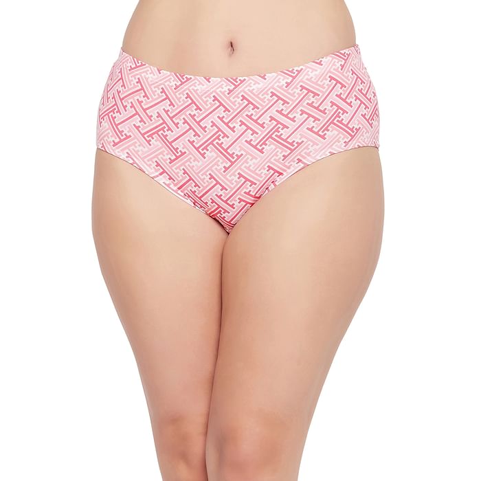 Clovia Mid Waist Printed Hipster Panty in Salmon Pink with Inner Elastic - Cotton - PN2378G22, Light pink
Clovia Mid Waist Printed Hipster Panty in Salmon Pink with Inner Elastic - Cotton - PN2378G22, Light pink