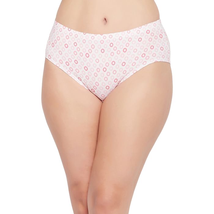 Clovia Mid Waist Dot Print Hipster Panty in White with Inner Elastic - Cotton - PN2378H18
Clovia Mid Waist Dot Print Hipster Panty in White with Inner Elastic - Cotton - PN2378H18