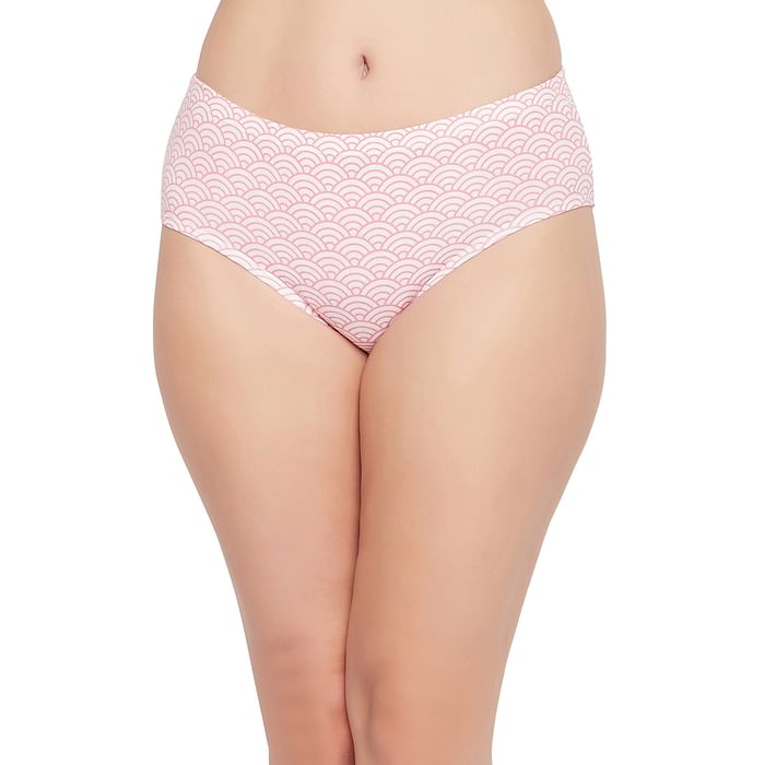 Clovia Mid Waist Printed Hipster Panty in White with Inner Elastic - Cotton - PN2378K18
Clovia Mid Waist Printed Hipster Panty in White with Inner Elastic - Cotton - PN2378K18