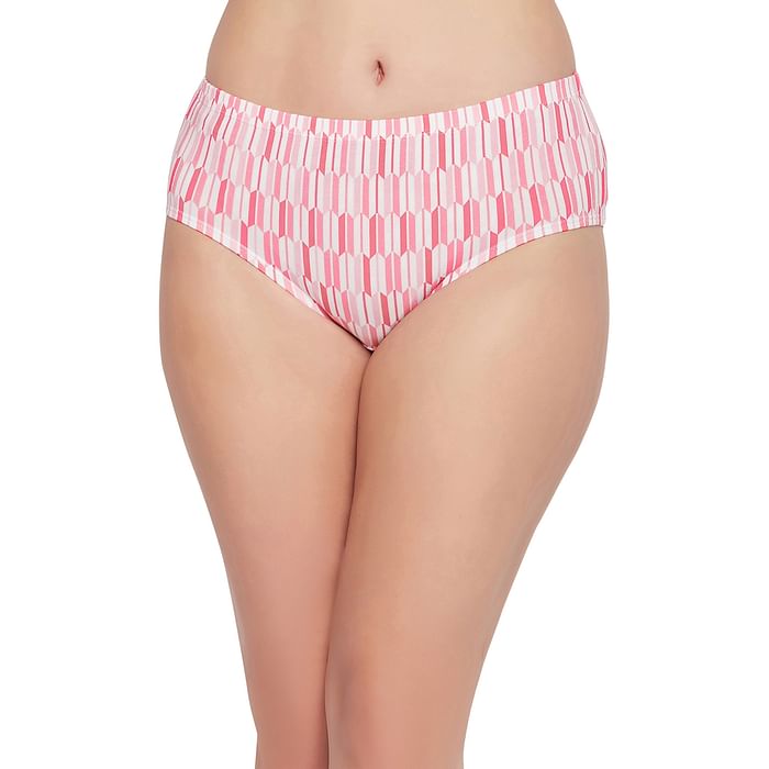 Clovia Mid Waist Printed Hipster Panty in Rose Pink with Inner Elastic - Cotton - PN2378L22, Light pink
Clovia Mid Waist Printed Hipster Panty in Rose Pink with Inner Elastic - Cotton - PN2378L22, Light pink