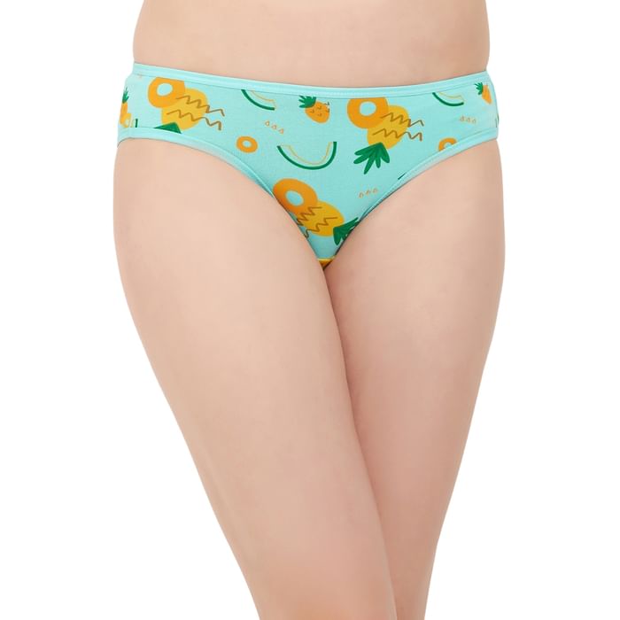 Clovia Low Waist Fruit Print Bikini Panty in Sky Blue - Cotton - PN2568A03, Light blue
Clovia Low Waist Fruit Print Bikini Panty in Sky Blue - Cotton - PN2568A03, Light blue
