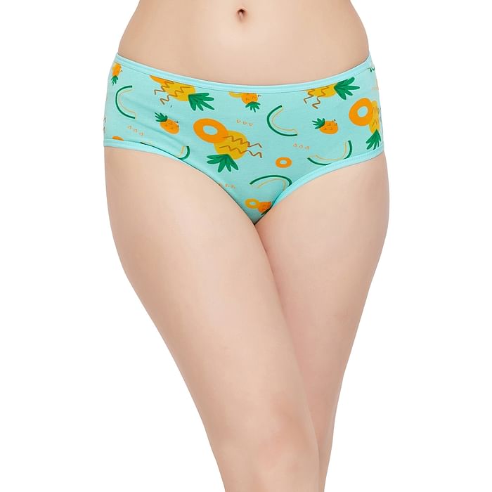 Clovia Mid Waist Fruit Print Hipster Panty in Sky Blue - Cotton - PN2854C03, Light blue
Clovia Mid Waist Fruit Print Hipster Panty in Sky Blue - Cotton - PN2854C03, Light blue