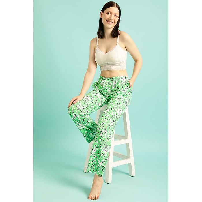 Clovia Pretty Florals Pyjama in Seafoam Green - 100% Cotton - LB0149E11, Light green
Clovia Pretty Florals Pyjama in Seafoam Green - 100% Cotton - LB0149E11, Light green