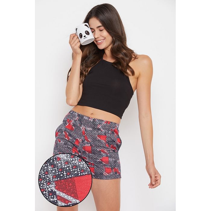 Clovia Print Me Pretty Boxer Shorts in Red - Cotton Rich - LB0174E22, Light pink
Clovia Print Me Pretty Boxer Shorts in Red - Cotton Rich - LB0174E22, Light pink
