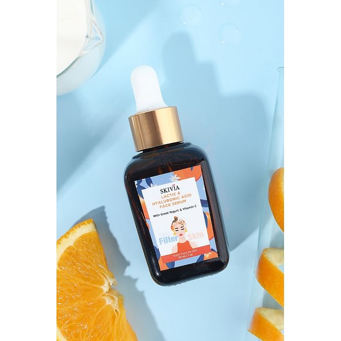 Clovia Skivia Lactic & Hyaluronic Acid Face Serum with Greek Yogurt & Vitamin C - 30 ml - SKF009S02, Light yellow
Clovia Skivia Lactic & Hyaluronic Acid Face Serum with Greek Yogurt & Vitamin C - 30 ml - SKF009S02, Light yellow