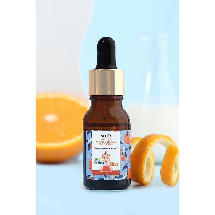 Clovia Skivia Lactic & Hyaluronic Acid Mini Face Serum with Greek Yogurt & Vitamin C - 15 ml - SKFM09S02, Light yellow
Clovia Skivia Lactic & Hyaluronic Acid Mini Face Serum with Greek Yogurt & Vitamin C - 15 ml - SKFM09S02, Light yellow