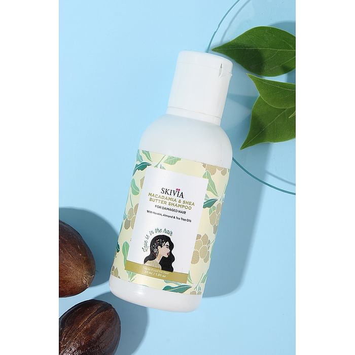 Clovia Skivia Macadamia & Shea Butter Mini Shampoo With Keratin, Almond & Tea Tree Oil - 30 ml - SKHS18S18, White
Clovia Skivia Macadamia & Shea Butter Mini Shampoo With Keratin, Almond & Tea Tree Oil - 30 ml - SKHS18S18, White