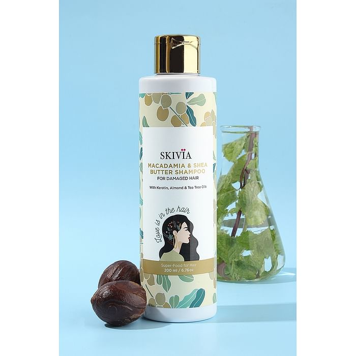 Clovia Skivia Macadamia & Shea Butter Shampoo With Keratin, Almond & Tea Tree Oil - 200 ml - SKH018S18, White
Clovia Skivia Macadamia & Shea Butter Shampoo With Keratin, Almond & Tea Tree Oil - 200 ml - SKH018S18, White