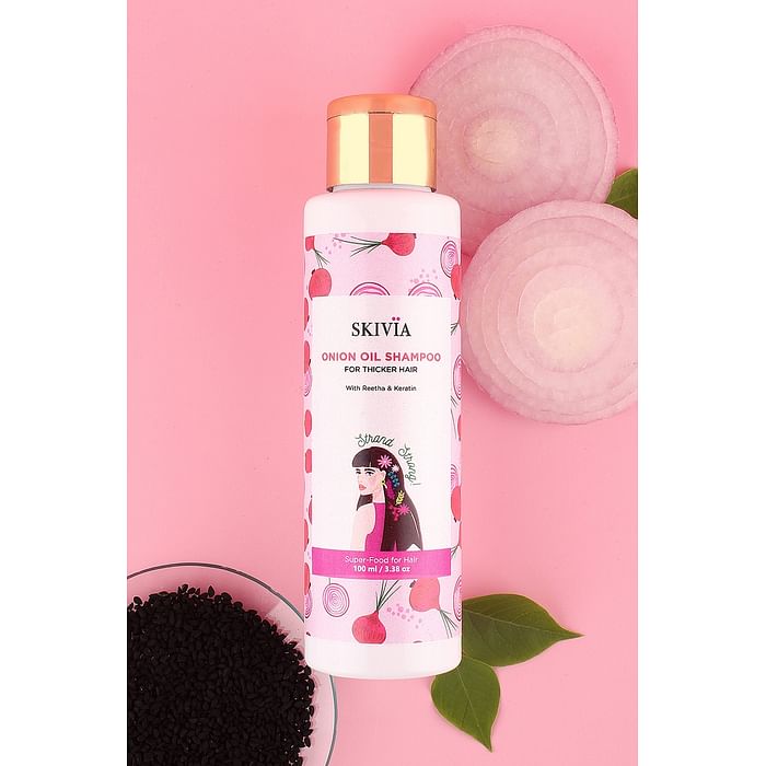 Clovia Skivia Onion Oil Shampoo With Reetha & Keratin - 100 ml - SKHM16S24, Nude-colour
Clovia Skivia Onion Oil Shampoo With Reetha & Keratin - 100 ml - SKHM16S24, Nude-colour